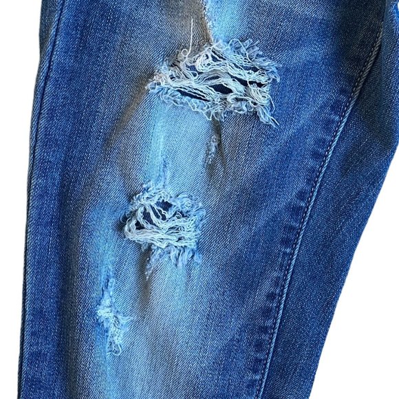 Judy Blue Destroyed Distressed Slim Skinny 90s Y2K Grunge Jeans JB8261MD-3/26 - Picture 5 of 16